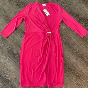 NWT Pink Charter Club Wrap Dress